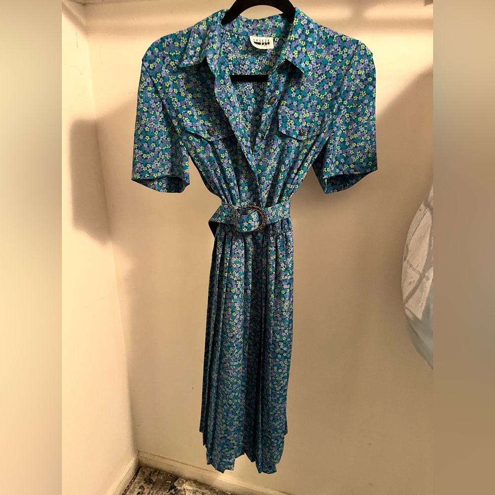 Floral Blue Dress